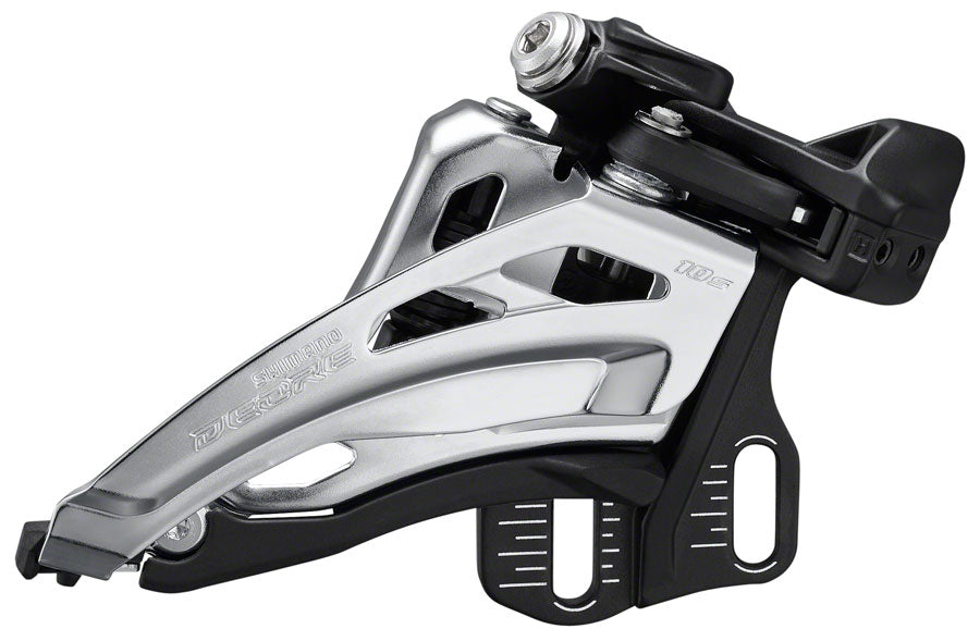 Shimano Deore FD-M4100-E Front Derailleur - 10-Speed Double Side Swing Front Pull E-Type Mount Silver/BLK-Goodwynn'sGoodwynn's