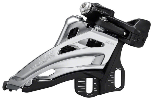 Shimano Deore FD-M4100-E Front Derailleur - 10-Speed Double Side Swing Front Pull E-Type Mount Silver/BLK-Goodwynn's