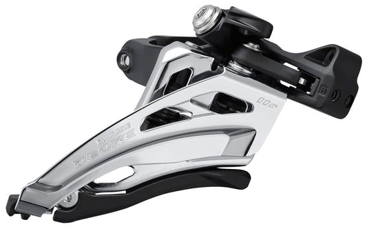 Shimano Deore FD-M5100-M Front Derailleur - 11-Speed Double Mid Clamp Front Pull Clamp Band BLK/Silver-Goodwynn's