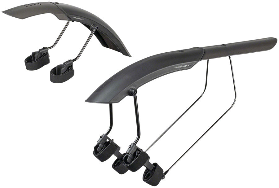 Topeak Tetrafender M1 and M2 Fender Set -Strap-on  Front and Rear Black-Goodwynn'sGoodwynn's