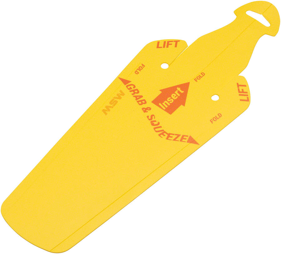 MSW Splashpad Fender - Rear Yellow-Goodwynn'sGoodwynn's