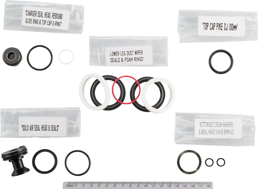 RockShox Fork Service Kit - 200 Hour/1 Year Pike/Pike DJ Solo Air A1 2015-2017-Goodwynn'sGoodwynn's