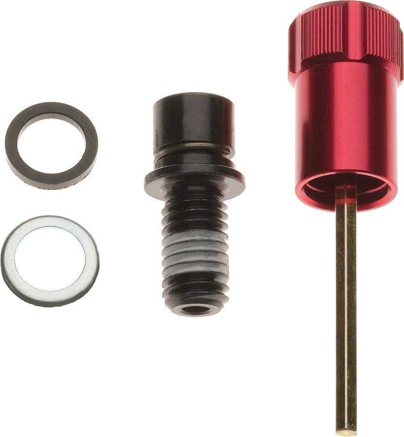 RockShox Rebound Adjuster Knob/Bolt Kit Aluminum Red Short-Goodwynn'sGoodwynn's