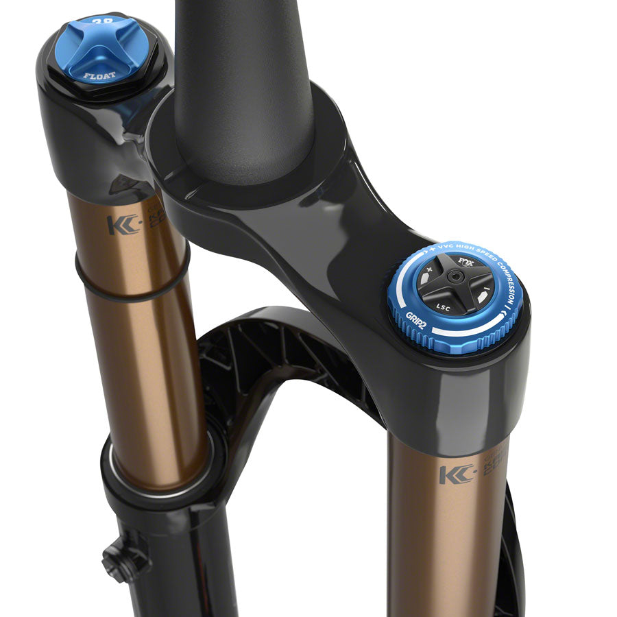 FOX 38 E-Optimized Factory Suspension Fork - 27.5" 170 mm 15QR x 110 mm 44 mm Offset Shiny BLK Grip 2-Goodwynn'sGoodwynn's