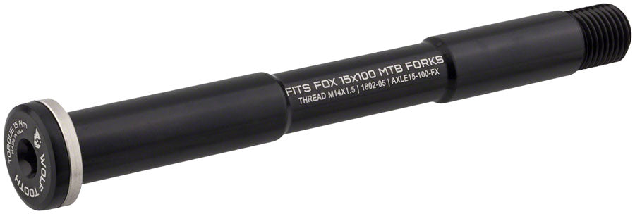 Wolf Tooth Front Thru Axle - FOX 15 x 100mm Black-Goodwynn'sGoodwynn's