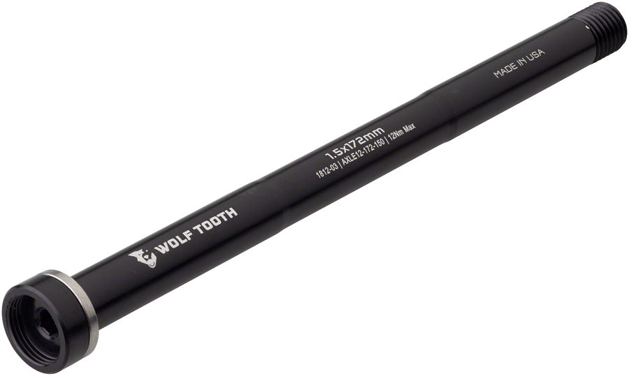 Wolf Tooth Rear Thru Axle - M12 1.5 x 172mm Black-Goodwynn'sGoodwynn's