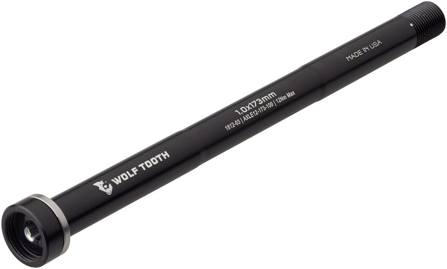 Wolf Tooth Components Rear Replacement Thru-Axle 1.0x173mm - Black-Goodwynn'sGoodwynn's