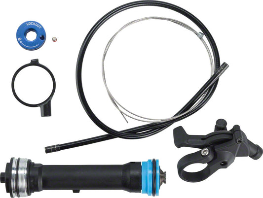RockShox Remote Upgrade Kit TurnKey 17mm Includes Remote Comp. Damper PopLoc Right 32mm Sektor Silver/XC32/Recon Silver B1-Goodwynn's