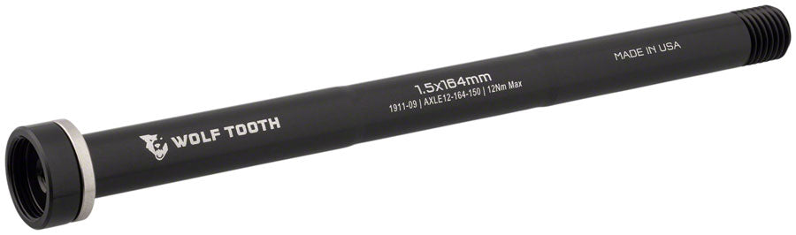 Wolf Tooth Rear Thru Axle - M12 1.5 x 164mm Black-Goodwynn'sGoodwynn's
