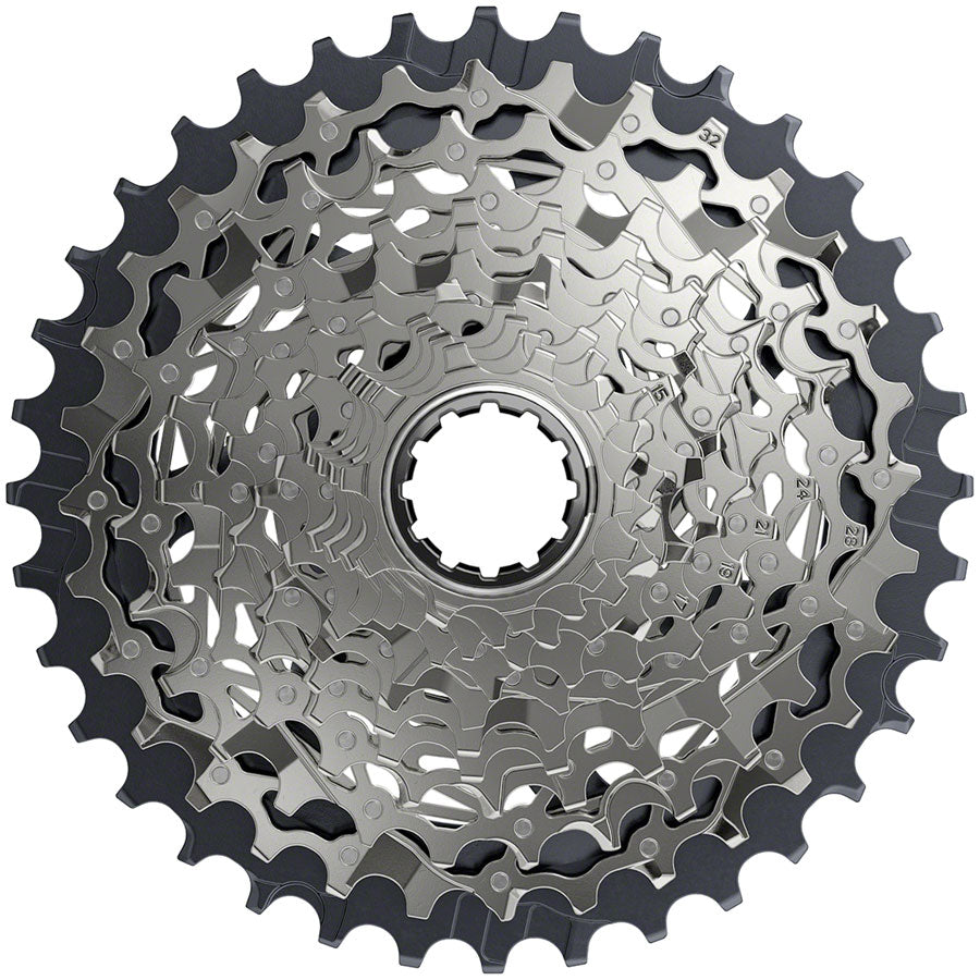 SRAM Force AXS XG-1270 Cassette - 12-Speed 10-36t Silver For XDR Driver Body D1-Goodwynn'sGoodwynn's