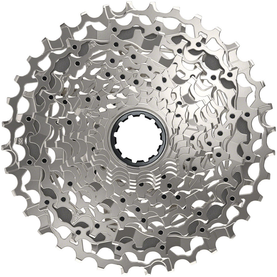 SRAM Rival AXS XG-1250 Cassette - 12-Speed 10-36t Silver For XDR Driver Body D1-Goodwynn'sGoodwynn's