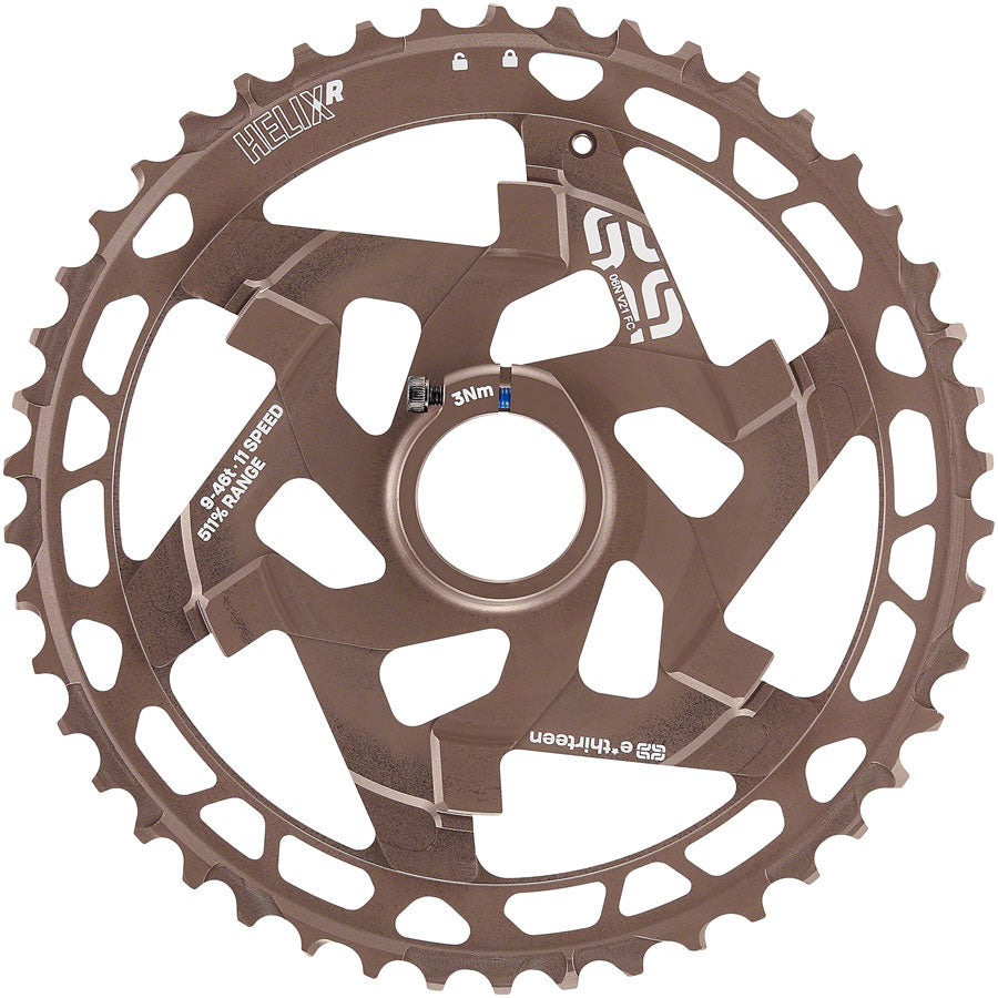e*thirteen Helix R Cassette - 11-Speed 9-46t Nickel/Gray-Goodwynn'sGoodwynn's
