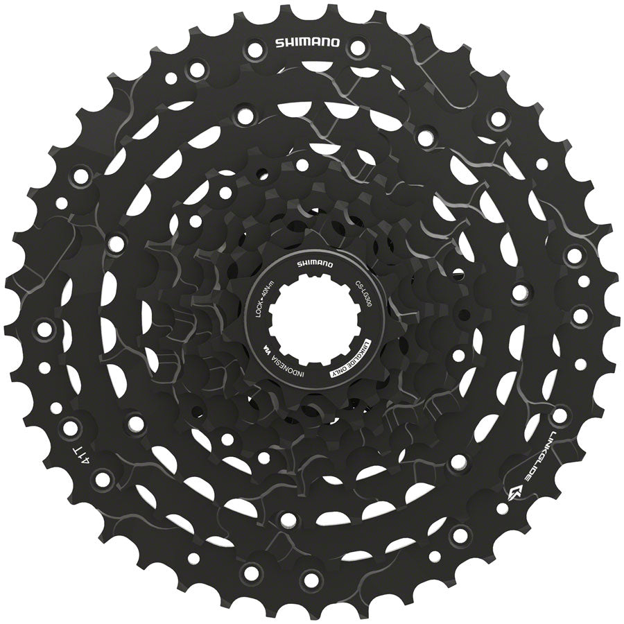 Shimano CUES  CS-LG300-9 Cassette - 9-Speed 11-41t LINKGLIDE Black-Goodwynn'sGoodwynn's