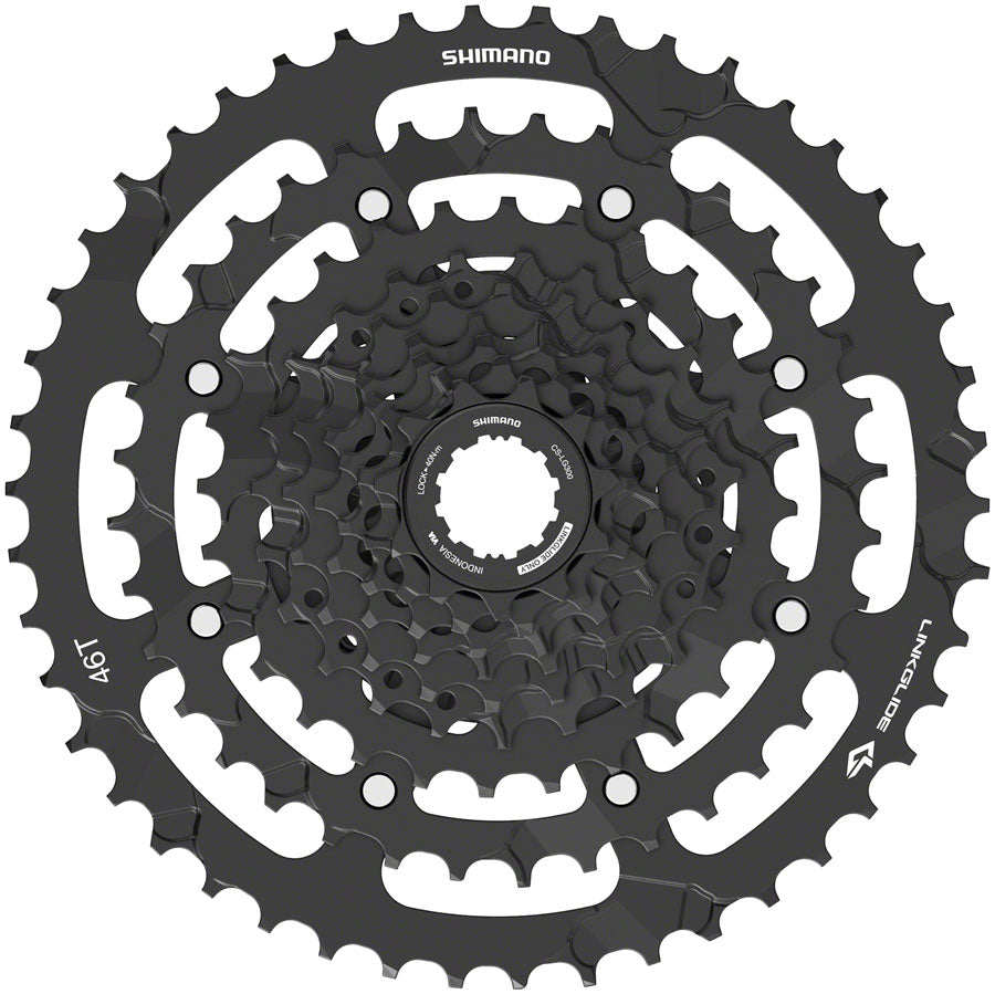 Shimano CUES  CS-LG300-9 Cassette - 9-Speed 11-46t LINKGLIDE Black-Goodwynn'sGoodwynn's