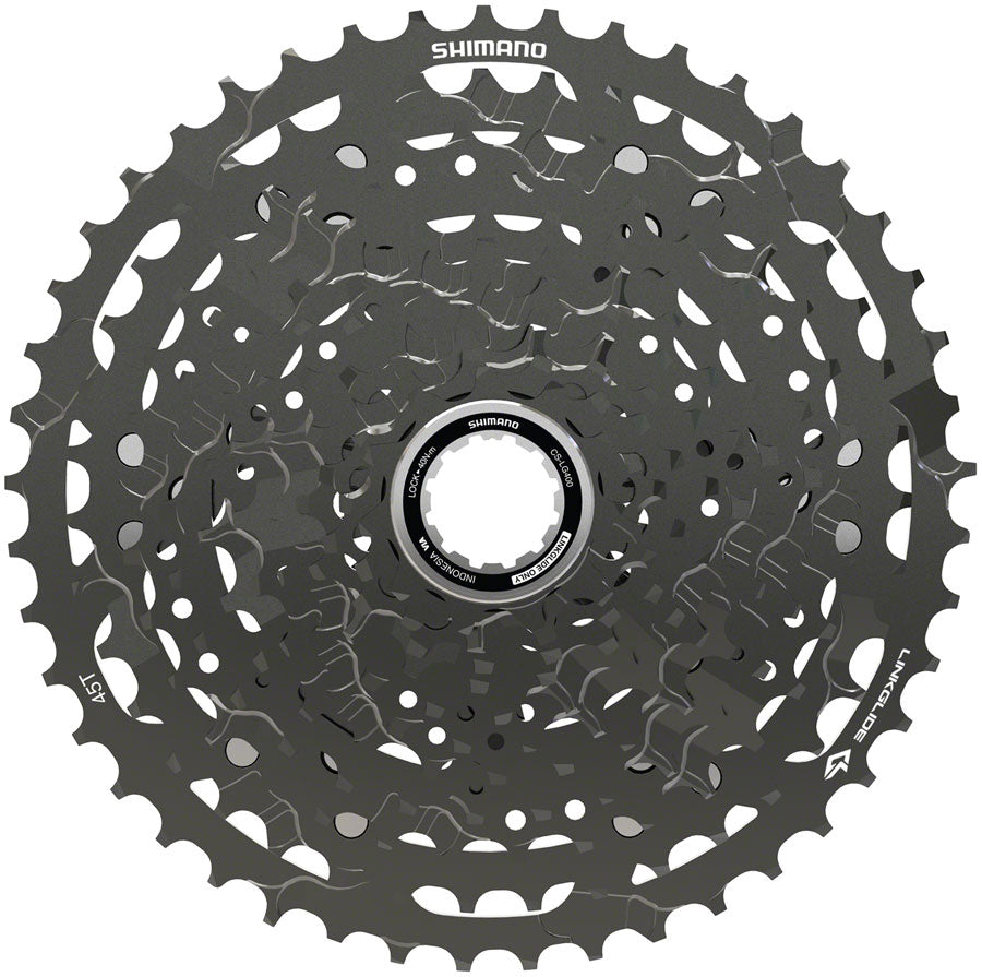 Shimano CUES  CS-LG400-11 Cassette - 11-Speed 11-45t LINKGLIDE Black-Goodwynn'sGoodwynn's