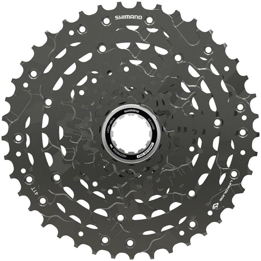 Shimano CUES  CS-LG400-9 Cassette - 9-Speed 11-41t LINKGLIDE Black-Goodwynn's
