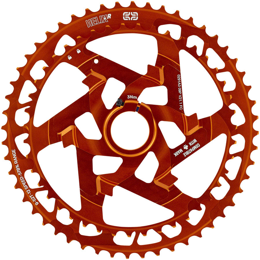 e*thirteen Helix Race Cassette - 12-Speed 9-52t Naranja-Goodwynn'sGoodwynn's