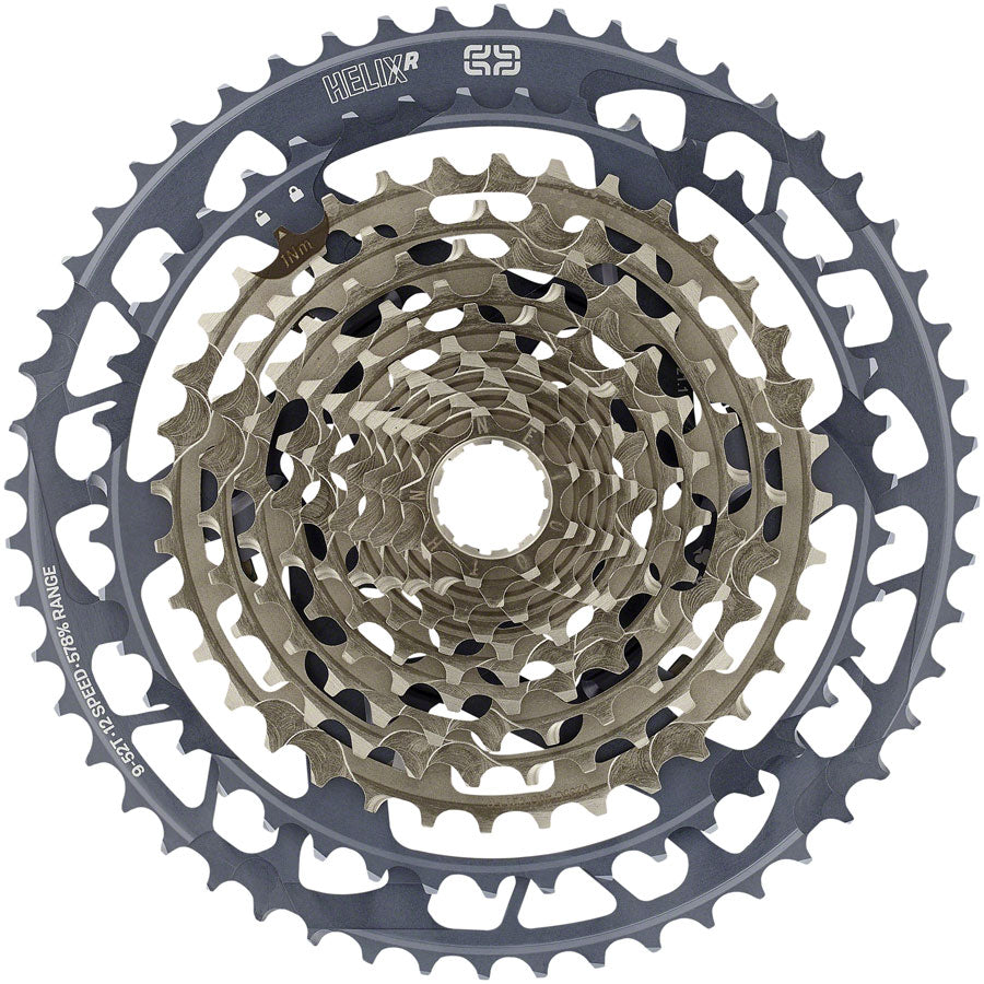 e*thirteen Helix Race Cassette - 12-Speed 9-52t Gray-Goodwynn'sGoodwynn's