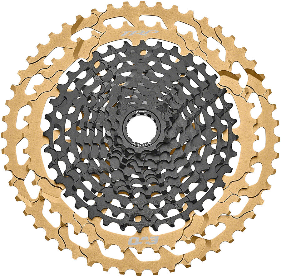 TRP CS-M9050-12 EVO Cassette - 12-Speed 10-52t MicroSpline Compatible BLK/Gold-Goodwynn'sGoodwynn's