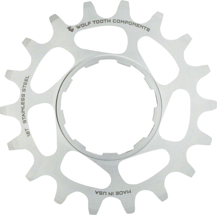 Wolf Tooth Single Speed Stainless Steel Cog - 16t Compatible 3/32" Chains-Goodwynn'sGoodwynn's