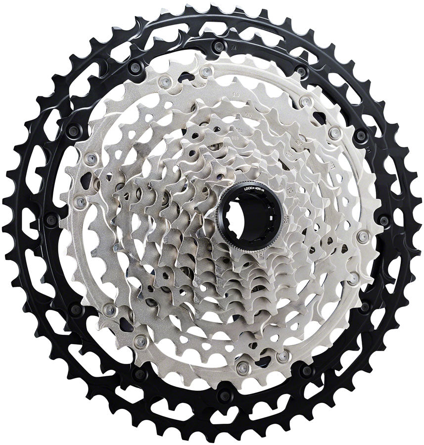 Shimano XT CS-M8100 Cassette - 12-Speed 10-51t Silver/Black Micro Spline-Goodwynn'sGoodwynn's