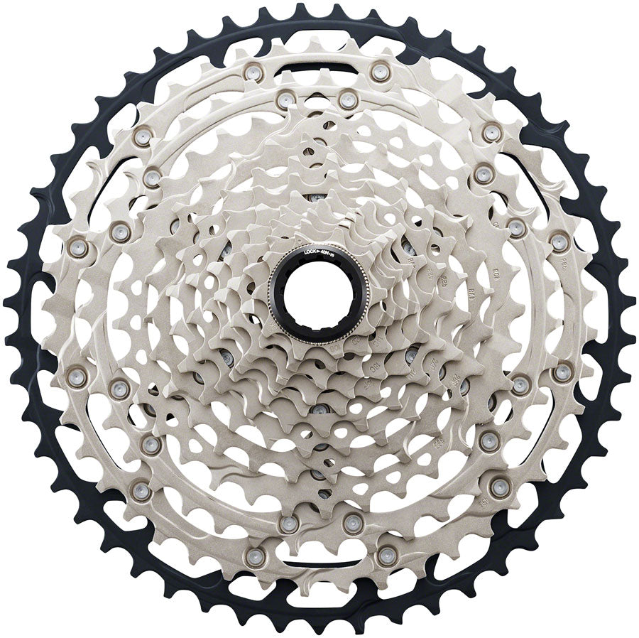 Shimano SLX CS-M7100 Cassette - 12-Speed 10-51t Silver/Black Micro Spline-Goodwynn'sGoodwynn's
