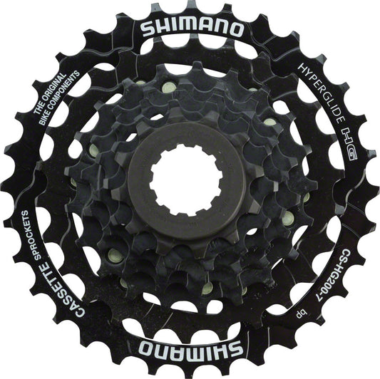 Shimano Tourney CS-HG200 Cassette - 7 Speed 12-32t Black-Goodwynn's