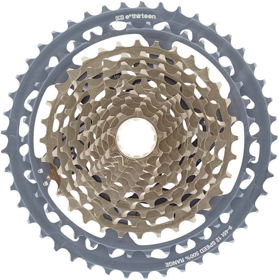 e*thirteen Helix Race Cassette - 12-Speed 9-45t Gray-Goodwynn'sGoodwynn's