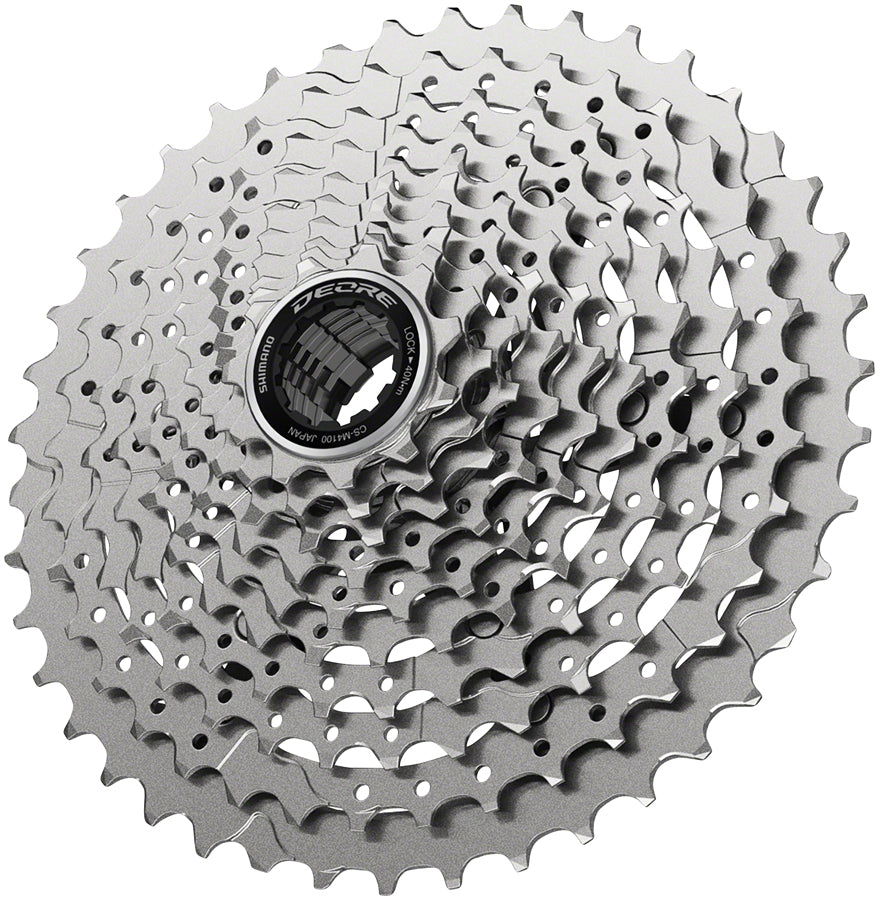 Shimano Deore CS-M4100-10 Cassette - 10-Speed 11-42t Silver-Goodwynn'sGoodwynn's