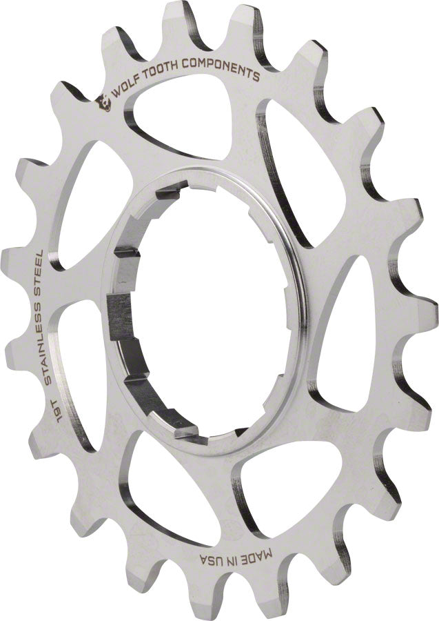 Wolf Tooth Single Speed Stainless Steel Cog - 19t Compatible 3/32" Chains-Goodwynn'sGoodwynn's