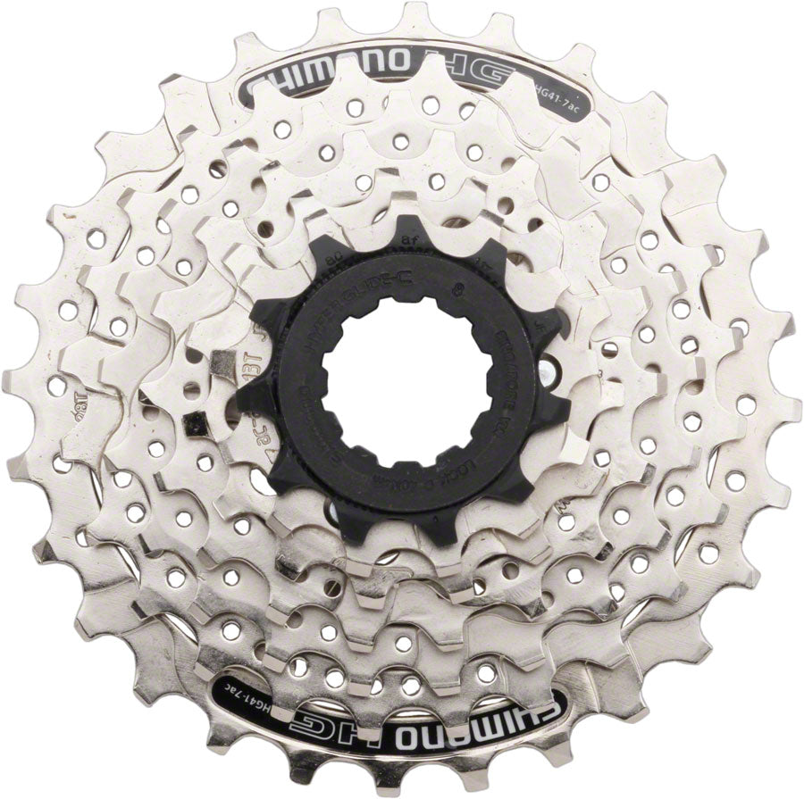Shimano CS-HG41 Cassette - 7 Speed 11-28t Silver-Goodwynn'sGoodwynn's