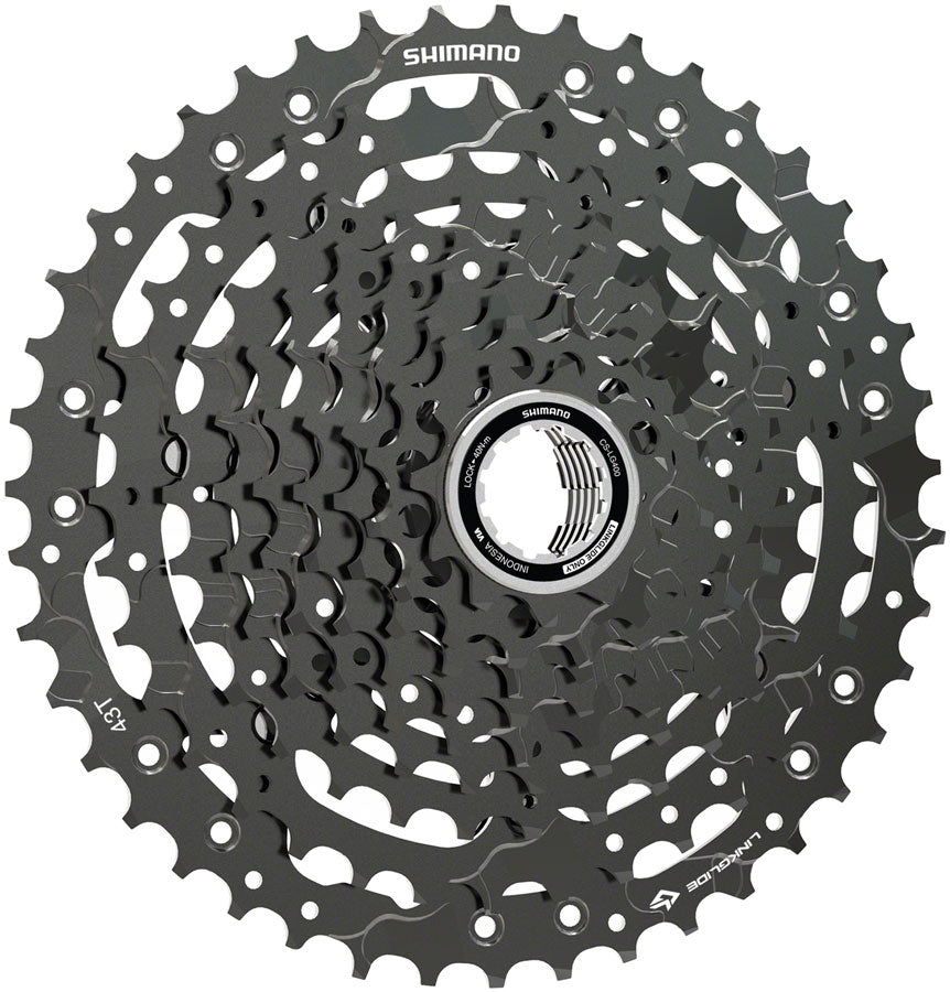 Shimano CUES  CS-LG400-10 Cassette - 10 Speed 11-43t LINKGLIDE Black-Goodwynn'sGoodwynn's