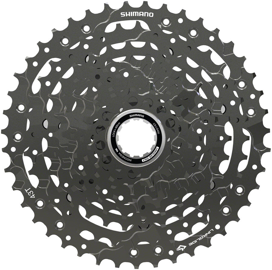 Shimano CUES  CS-LG400-10 Cassette - 10 Speed 11-43t LINKGLIDE Black-Goodwynn'sGoodwynn's