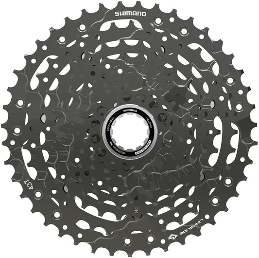Shimano CUES  CS-LG400-10 Cassette - 10 Speed 11-43t LINKGLIDE Black-Goodwynn's