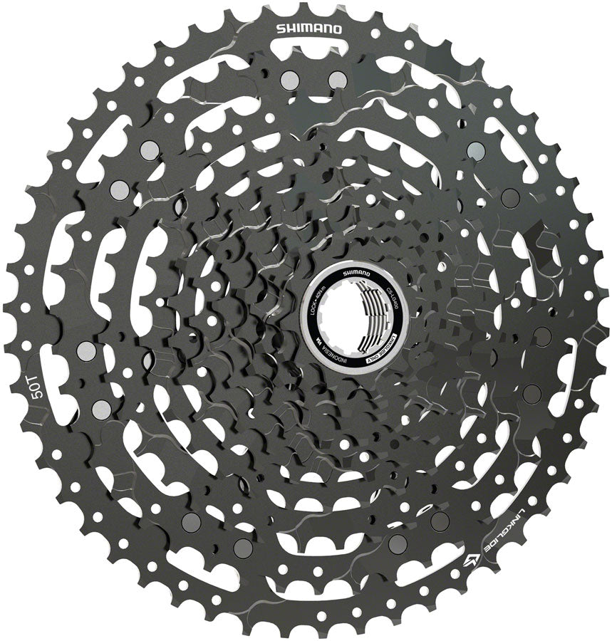 Shimano CUES  CS-LG400-11 Cassette - 11 Speed 11-50t LINKGLIDE Black-Goodwynn'sGoodwynn's