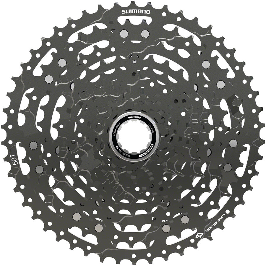 Shimano CUES  CS-LG400-11 Cassette - 11 Speed 11-50t LINKGLIDE Black-Goodwynn'sGoodwynn's