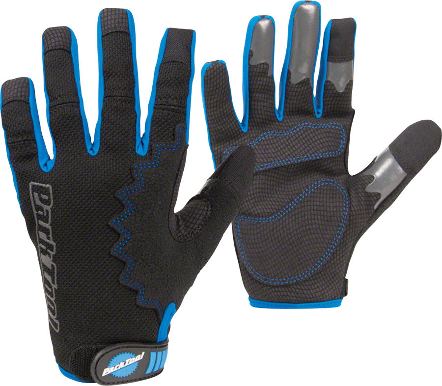 Park Tool GLV-1 Mechanics Gloves - Black/Blue Full Finger 2X-Large-Goodwynn'sGoodwynn's