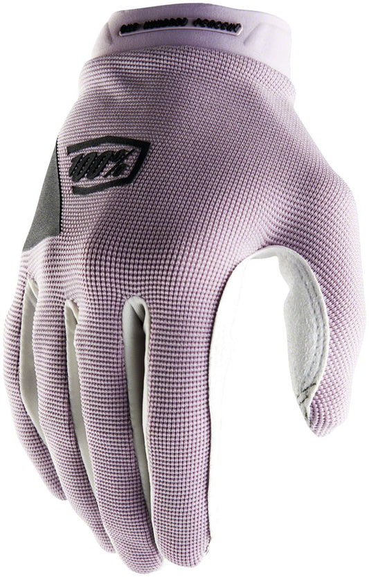 100% Ridecamp Gloves - Lavender Full Finger Womens Medium