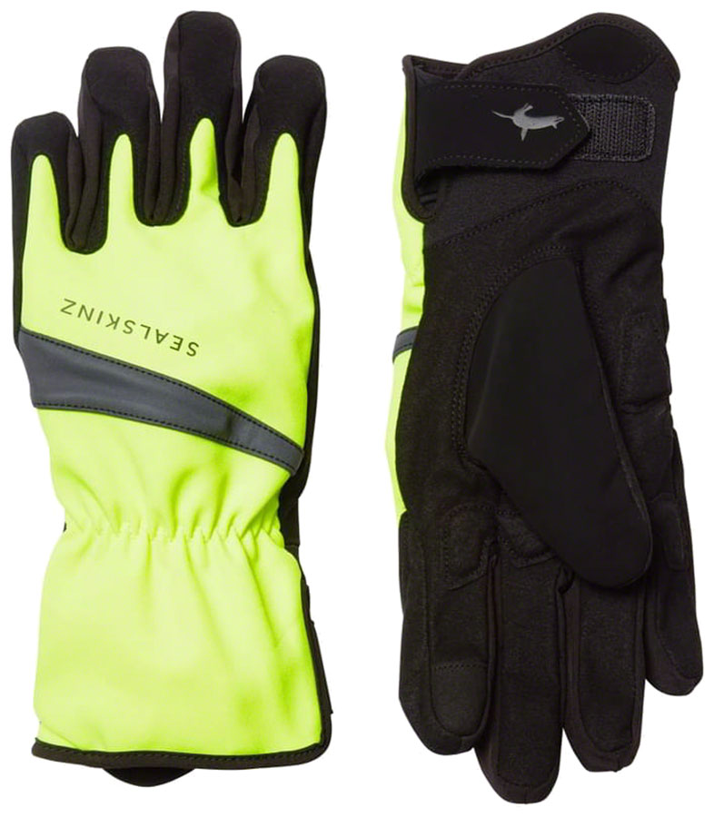 SealSkinz Bodham Waterproof Gloves - Yellow/Black Full Finger Medium-Goodwynn'sGoodwynn's