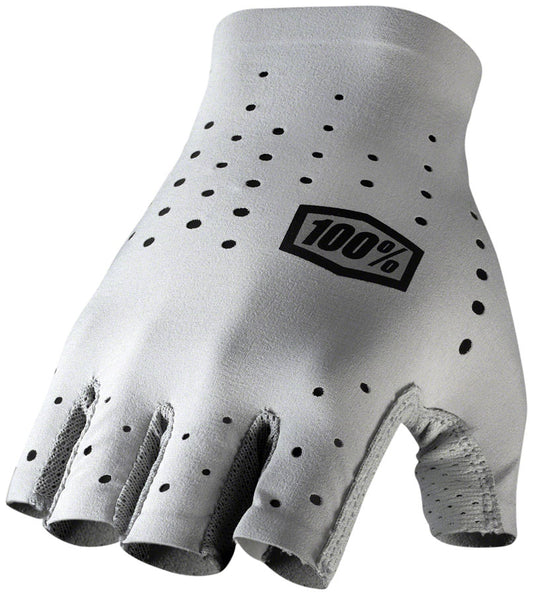 100% Sling Gloves - Gray Short Finger Womens Medium