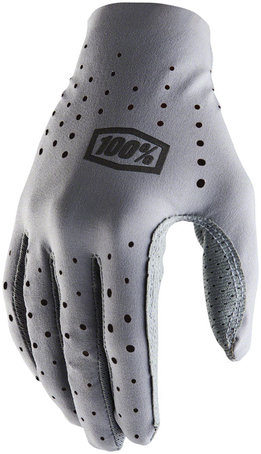 100% Sling Gloves - Gray Full Finger Womens Medium