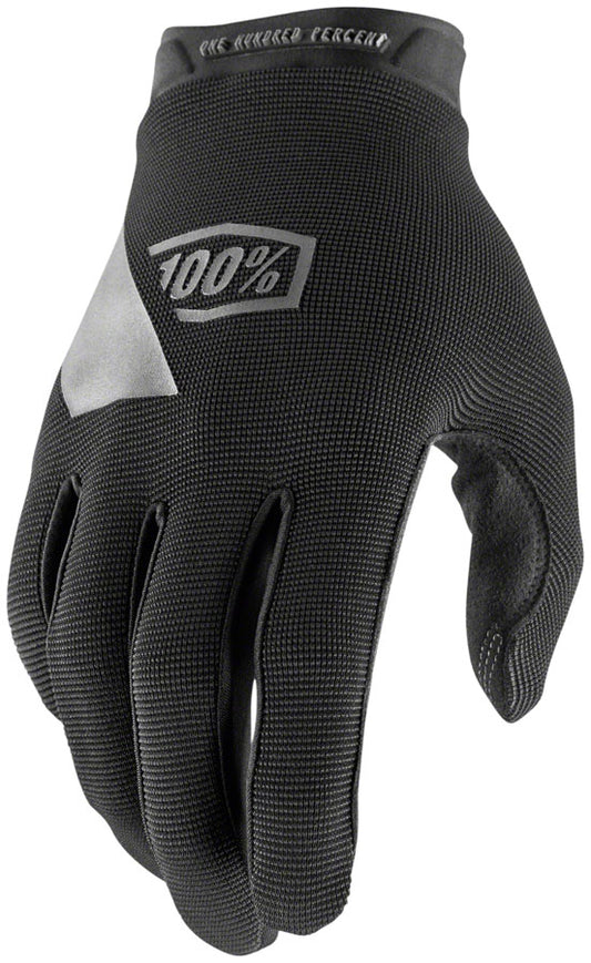 100% Ridecamp Gloves - Black Full Finger Womens Small