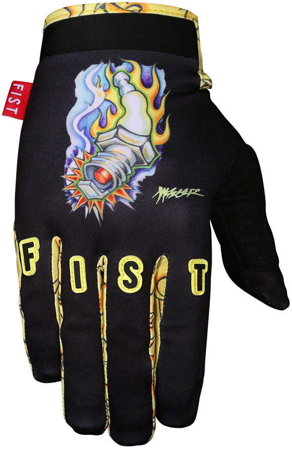 Fist Handwear Mike Metzger Flaming Plug Glove - Multi-Color Full Finger Gloves