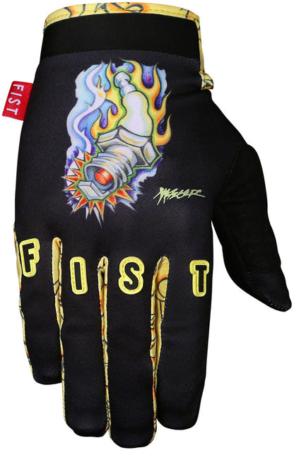Fist Handwear Mike Metzger Flaming Plug Glove - Multi-Color Full Finger Gloves