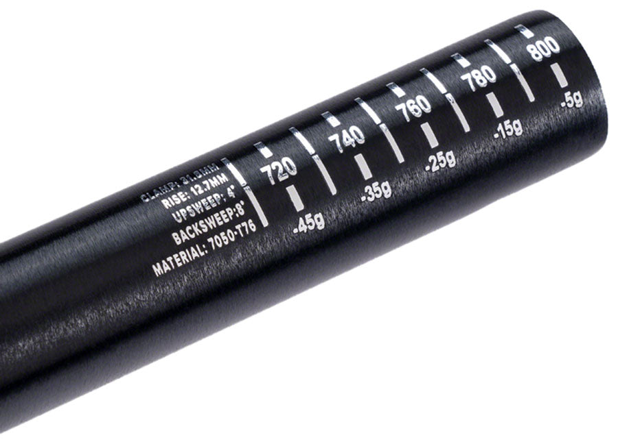 ProTaper A12 Handlebar - 810mm 12mm Rise 31.8mm Aluminum Polish Black-Goodwynn'sGoodwynn's