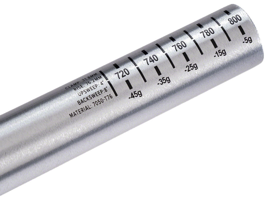 ProTaper A76 Handlebar - 810mm 76mm Rise 31.8mm Aluminum Polished Silver-Goodwynn'sGoodwynn's