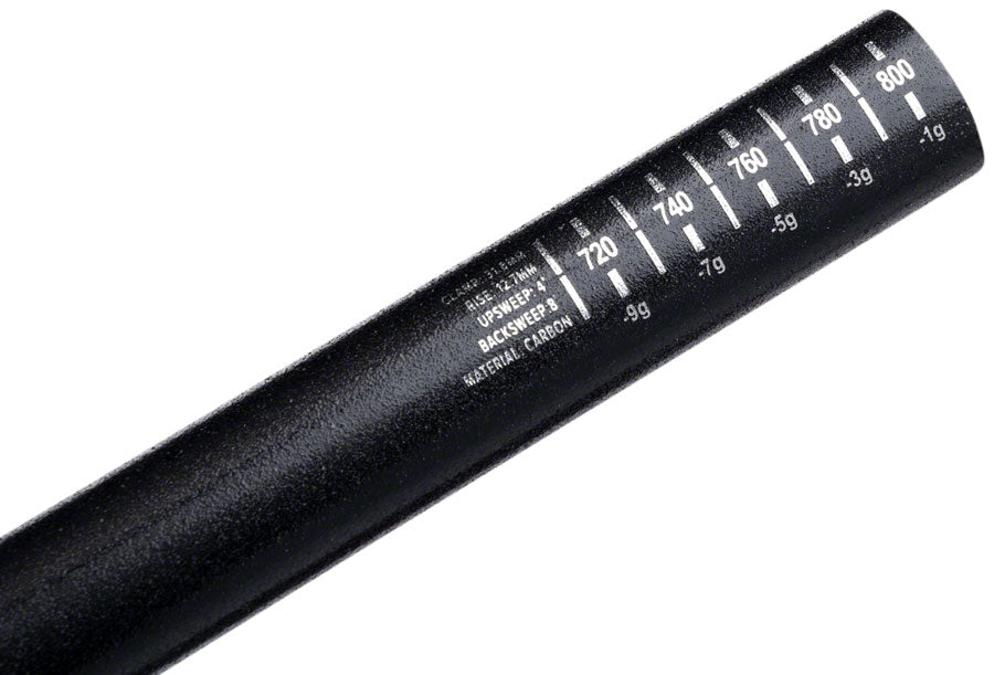 ProTaper C12 Handlebar - 810mm 12mm Rise 31.8mm Carbon Polish Black/Chrome-Goodwynn'sGoodwynn's