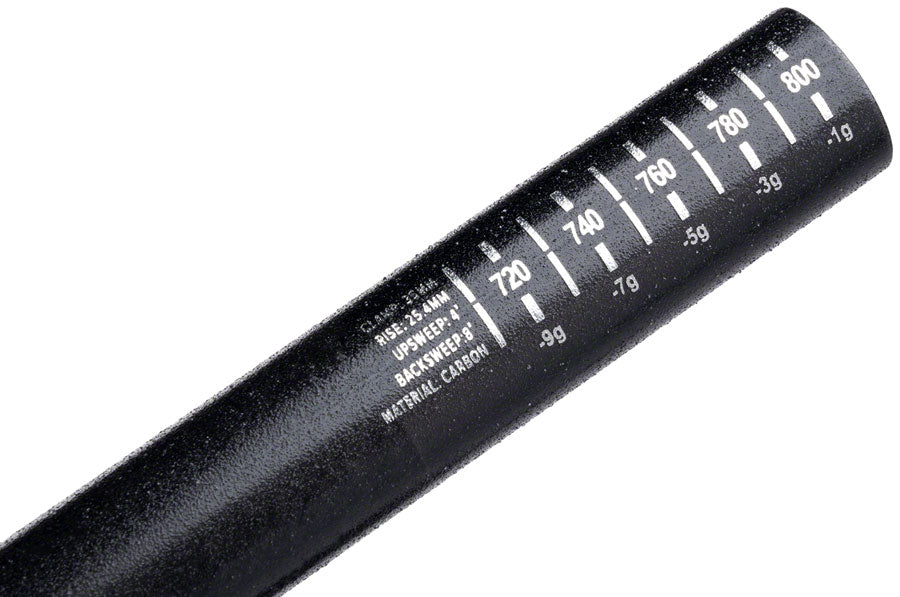 ProTaper C25 Handlebar - 810mm 25mm Rise 35.0mm Carbon Polish Black/Chrome-Goodwynn'sGoodwynn's