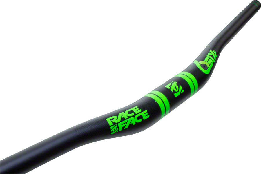 RaceFace SIXC Carbon Riser Handlebar: 35 x 820mm 20mm Rise Green-Goodwynn'sGoodwynn's