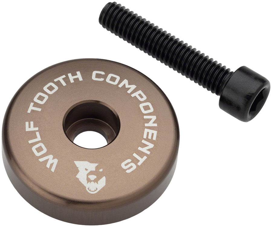 Wolf Tooth Ultralight Stem Cap with Integrated 5mm Spacer - Espresso-Goodwynn'sGoodwynn's